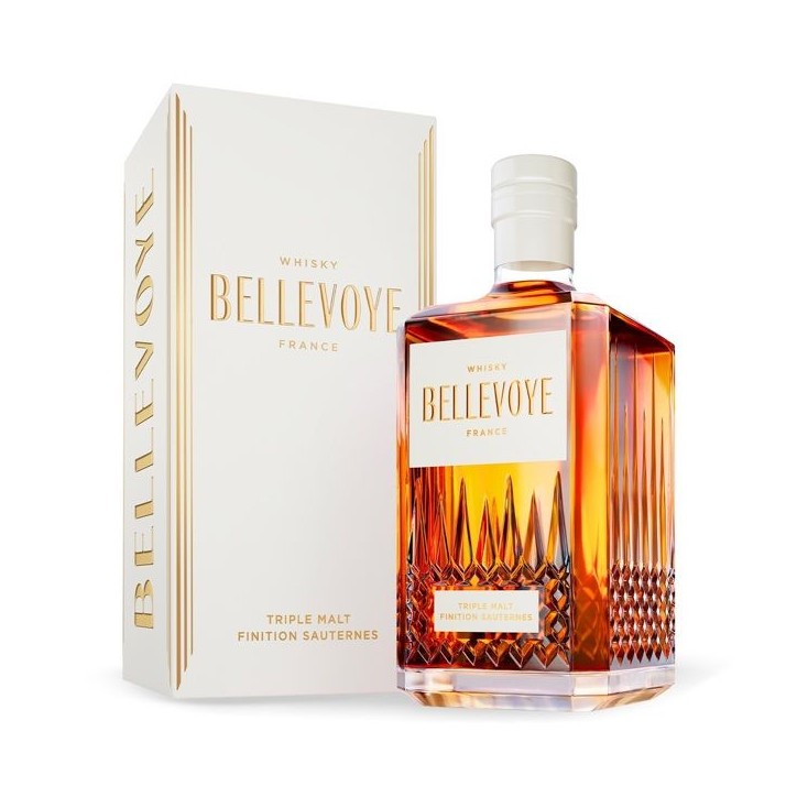 BELLEVOYE - BLANC - Whisky - Triple Malt - Origine : France - 40 % alcool - bouteille 70 cl BELLEVOYE - BLANC - Whisky - Triple Malt - Origine : France - 40 % alcool - bouteille 70 cl