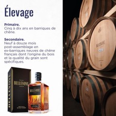 BELLEVOYE - NOIR - Whisky - Triple Malt - Origine : France - 43 % alco