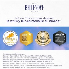 BELLEVOYE - NOIR - Whisky - Triple Malt - Origine : France - 43 % alco