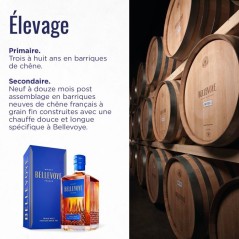 BELLEVOYE - BLEU - Whisky - Triple Malt - Origine : France - 40 % alco