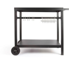 Desserte pour plancha - LIVOO - GS130 - Plateau 85 x 50 cm - Convient pour les planchas 2, 3 ou 4 brûleurs - Finition métal