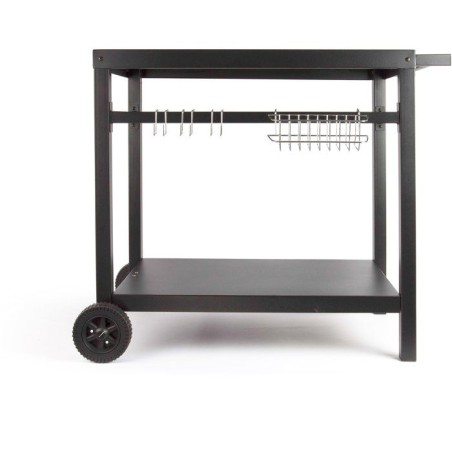 Desserte pour plancha - LIVOO - GS130 - Plateau 85 x 50 cm - Convient pour les planchas 2, 3 ou 4 brûleurs - Finition métal