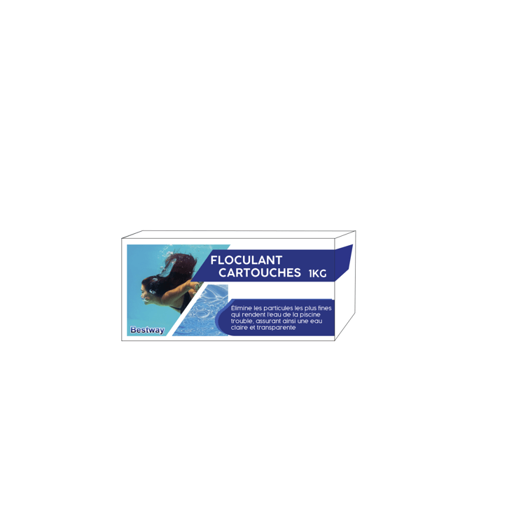 Floculant cartouches BESTWAY - 25443 - 20gr - 1kg