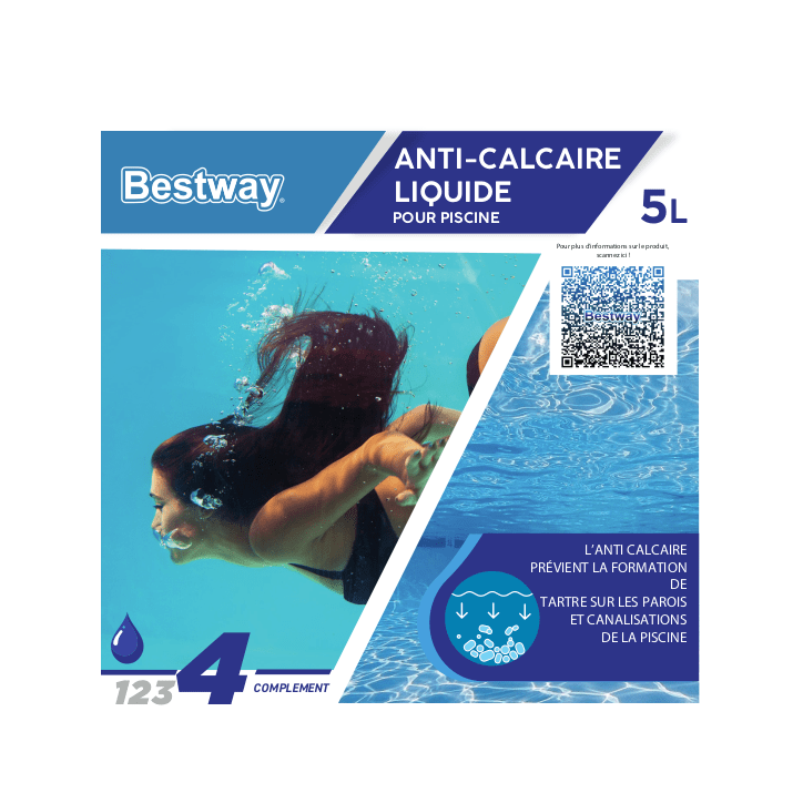 Anti calcaire BESTWAY - 21001 - Liquide - Seau de 5L