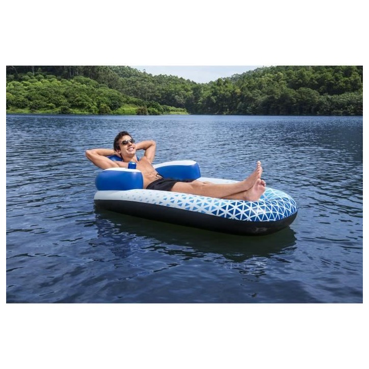 Bouée gonflable - Bestway - matelas Hydroforce - 1 place - 183 x 97 x 53,5 cm