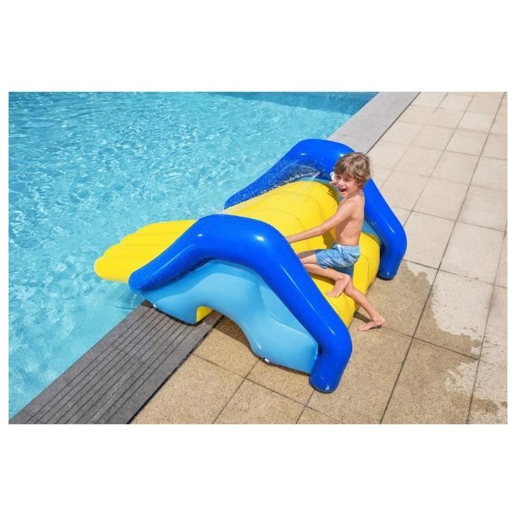 Toboggan gonflable géant - BESTWAY - 52453 - 247 x 124 x 100 cm - 3 ans et + - 75 kg Toboggan gonflable géant - BESTWAY - 52453 - 247 x 124 x 100 cm - 3 ans et + - 75 kg