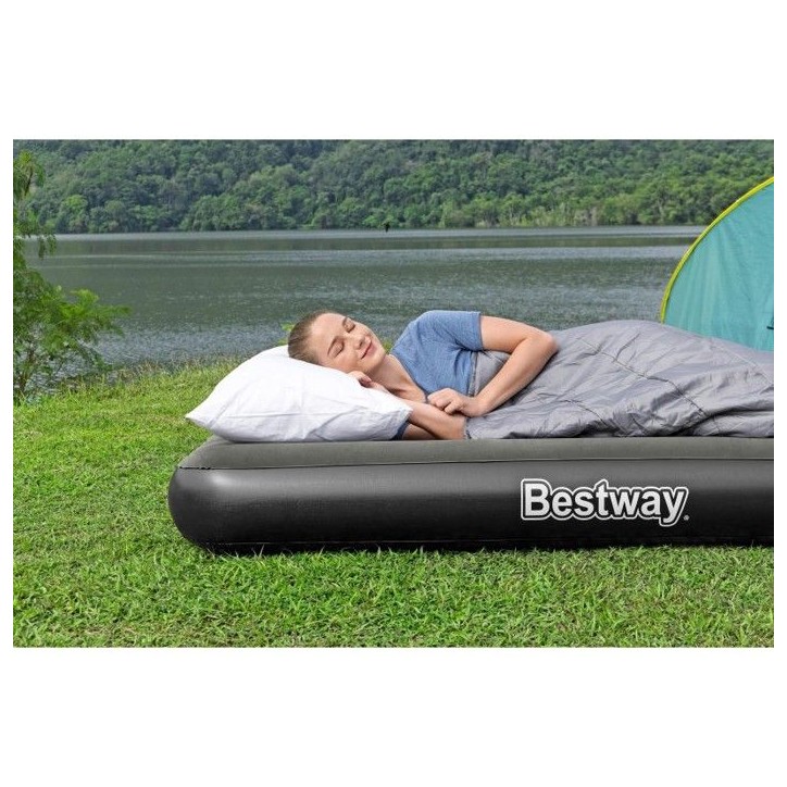 Matelas gonflable - BESTWAY - Tritech - 1 place - 1,88 m x 99 cm - Confort durable Matelas gonflable - BESTWAY - Tritech - 1 place - 1,88 m x 99 cm - Confort durable
