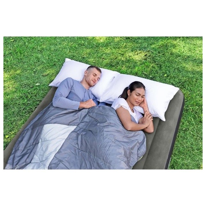 Matelas gonflable - Bestway - Tritech - 2 places - 2,03 m x 1,52 m - Noir Matelas gonflable - Bestway - Tritech - 2 places - 2,03 m x 1,52 m - Noir