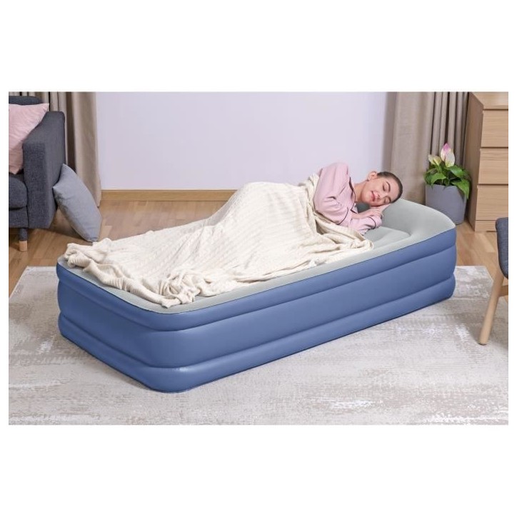 Lit gonflable - BESTWAY - 67628 - 1 place - 191 x 97 x 46 cm, pompe électrique intégrée, cadre de lit Lit gonflable - BESTWAY - 67628 - 1 place - 191 x 97 x 46 cm, pompe électrique intégrée, cadre de lit