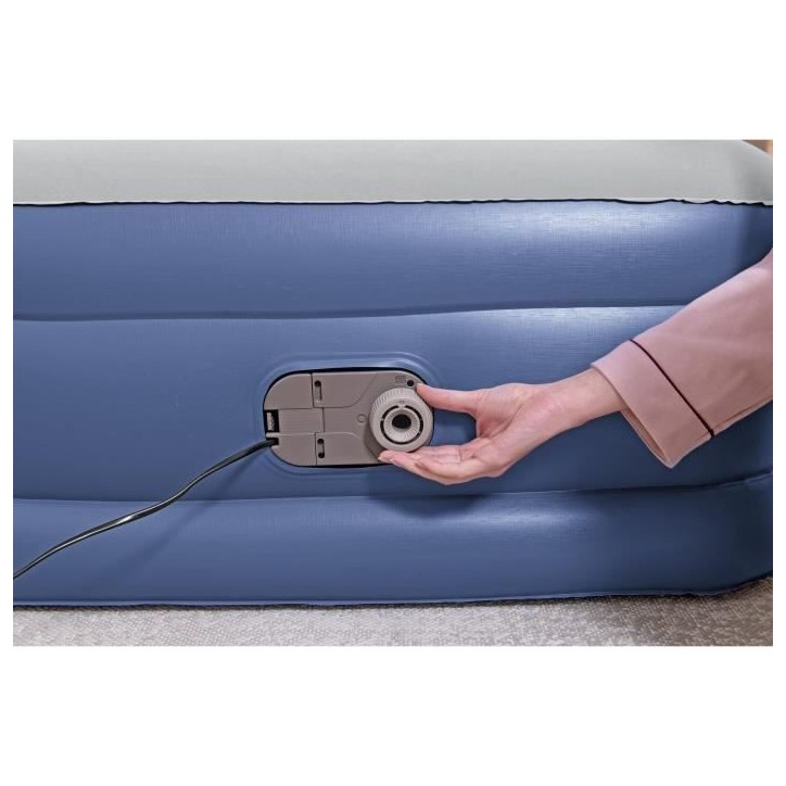 Lit gonflable - BESTWAY - 67628 - 1 place - 191 x 97 x 46 cm, pompe électrique intégrée, cadre de lit Lit gonflable - BESTWAY - 67628 - 1 place - 191 x 97 x 46 cm, pompe électrique intégrée, cadre de lit