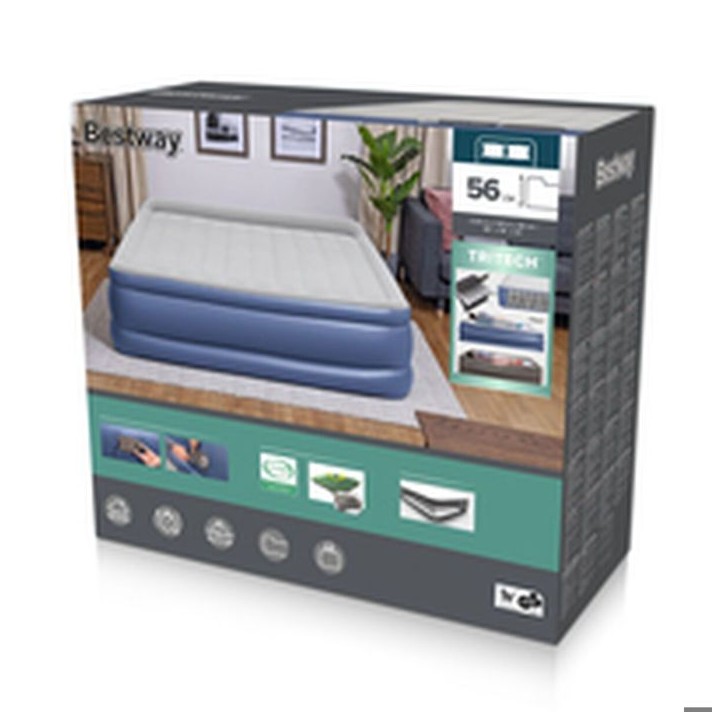Matelas gonflable Tritech air mattress king built-in ac pump - Bestway Matelas gonflable Tritech air mattress king built-in ac pump - Bestway