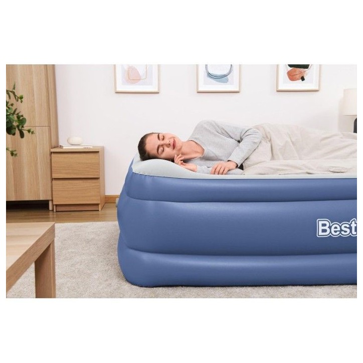 Lit gonflable - Bestway - Tritech - 152 x 203 x 46 cm - 2 places - Pompe intégrée Lit gonflable - Bestway - Tritech - 152 x 203 x 46 cm - 2 places - Pompe intégrée