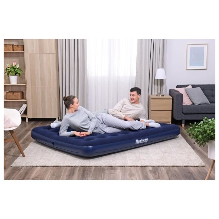 Matelas gonflable camping - BESTWAY - 67003 - 2 places, 2,03 m x 1,52 m x 22 cm Matelas gonflable camping - BESTWAY - 67003 - 2 places, 2,03 m x 1,52 m x 22 cm