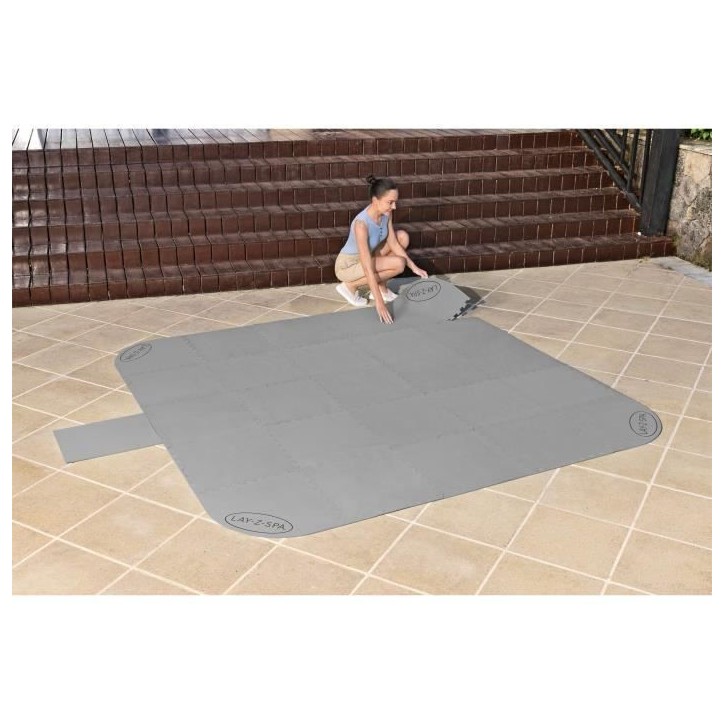 BESTWAY - Tapis de sol pour spa carré ou rond Lay-Z-Spa 196 x 196 cm BESTWAY - Tapis de sol pour spa carré ou rond Lay-Z-Spa 196 x 196 cm
