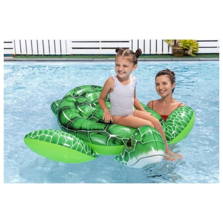Bouée a chevaucher - Bestway - Tortue - 153 x 140 x 38 cm