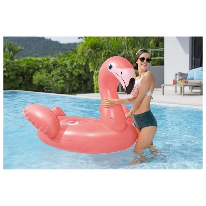 Bouée a chevaucher - Bestway - Flamant rose - 168 x 120 cm Bouée a chevaucher - Bestway - Flamant rose - 168 x 120 cm