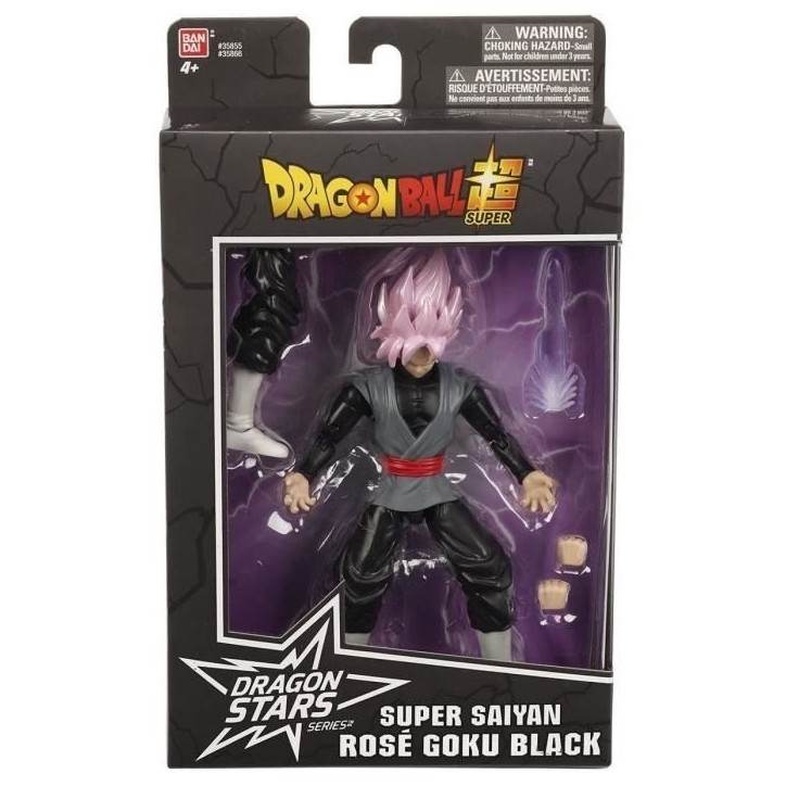 Figurine articulée Goku Black Super Saiyan Rosé - Dragon Ball - BANDAI Figurine articulée Goku Black Super Saiyan Rosé - Dragon Ball - BANDAI