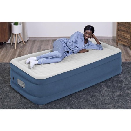Bestway AlwayzAire™ Matelas gonflable une personne Twin avec double pompe intégrée 1,91 m x 97 cm x 46 cm