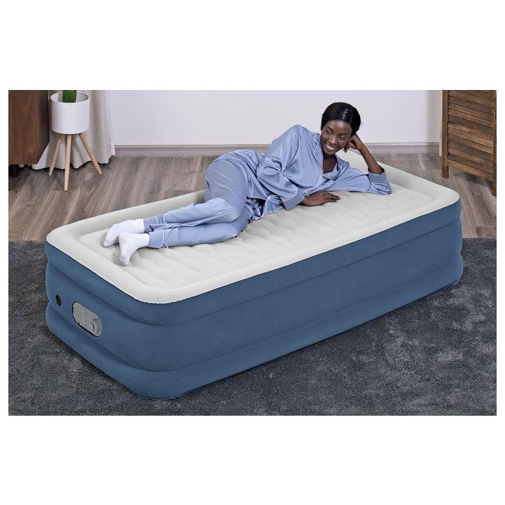 Bestway AlwayzAire™ Matelas gonflable une personne Twin avec double pompe intégrée 1,91 m x 97 cm x 46 cm Bestway AlwayzAire™ Matelas gonflable une personne Twin avec double pompe intégrée 1,91 m x 97 cm x 46 cm