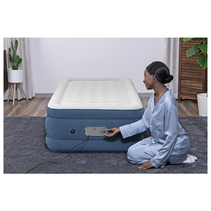 Bestway AlwayzAire™ Matelas gonflable une personne Twin avec double pompe intégrée 1,91 m x 97 cm x 46 cm Bestway AlwayzAire™ Matelas gonflable une personne Twin avec double pompe intégrée 1,91 m x 97 cm x 46 cm