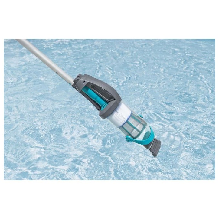 Aspirateur de piscine a main AquaGrip™, temps de marche 90 minutes, pour piscines jusqu'a 6,10m de diametre