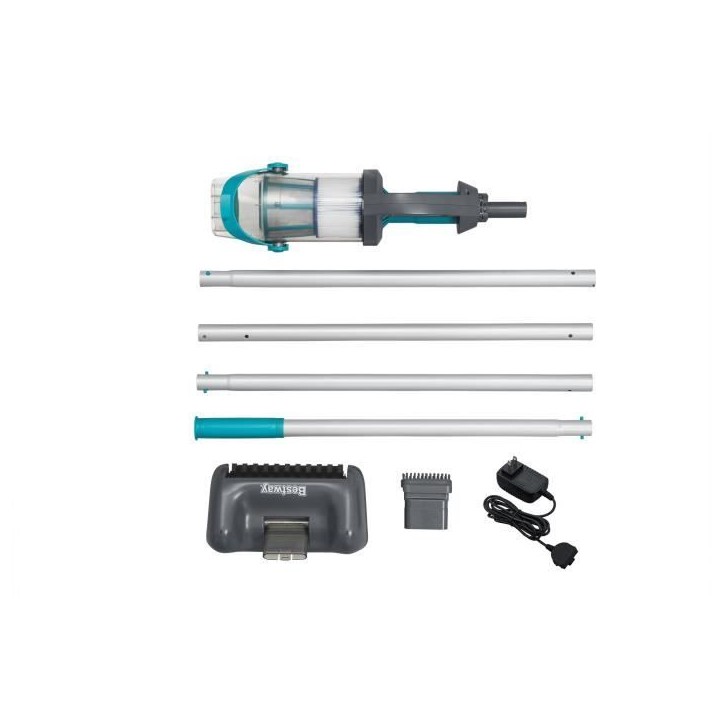 Aspirateur de piscine a main AquaGrip™, temps de marche 90 minutes, pour piscines jusqu'a 6,10m de diametre