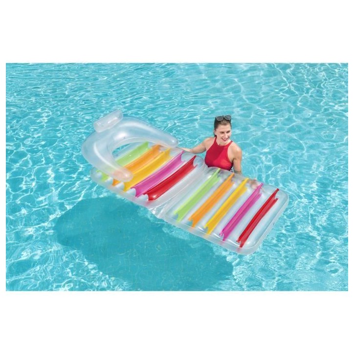 Matelas gonflable de piscine - BESTWAY - Chaise longue pliante Matelas gonflable de piscine - BESTWAY - Chaise longue pliante