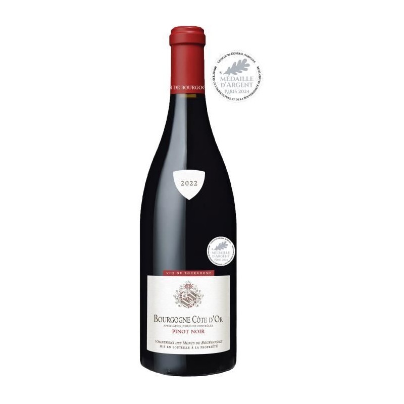 Vignerons des Monts de Bourgogne 2022 Bourgogne Côte d'Or Pinot noir