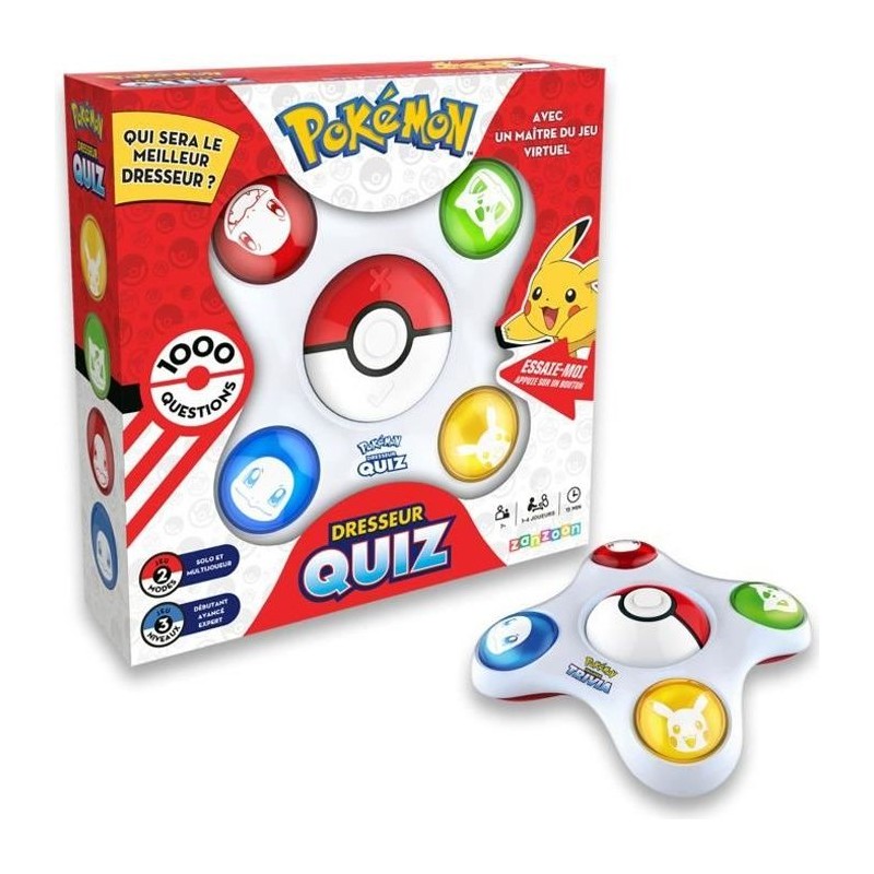 Bandai - Pokémon - Dresseur Quiz - Quiz connaissances 100% Pokémon - Bandai - Pokémon - Dresseur Quiz - Quiz connaissances 100% Pokémon -