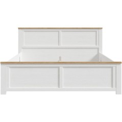 Lit adulte King Size - BOHOL - 180 x 200 cm - Décor Chene blanchi
