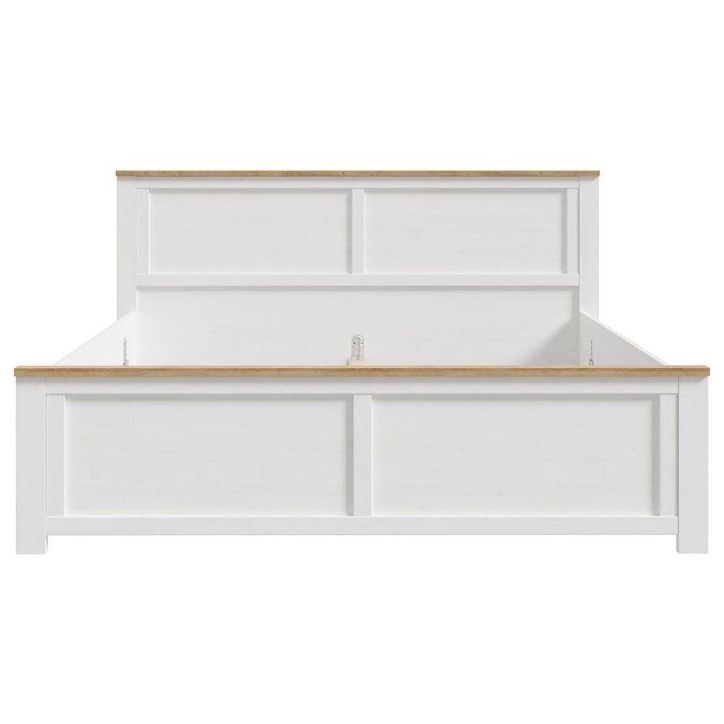 Lit adulte King Size - BOHOL - 180 x 200 cm - Décor Chene blanchi Lit adulte King Size - BOHOL - 180 x 200 cm - Décor Chene blanchi