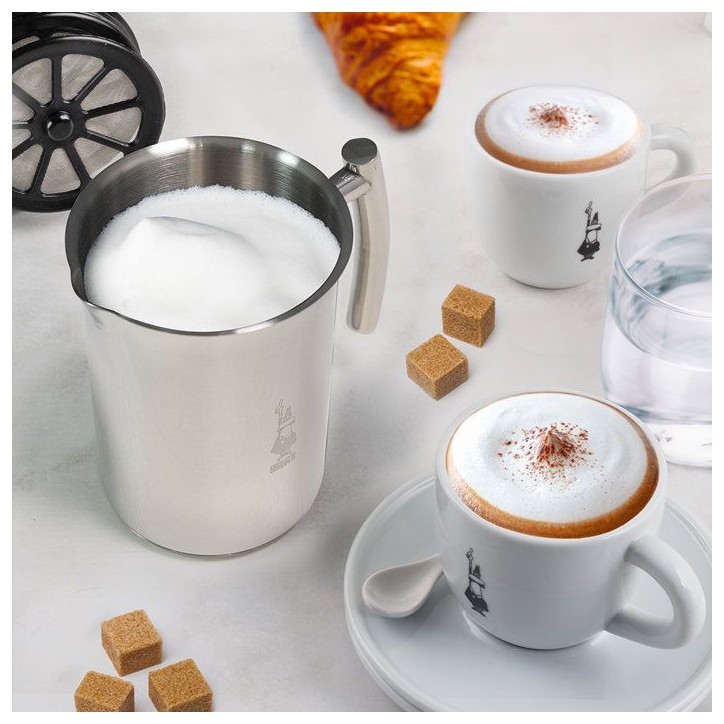 Mousseur a lait - BIALETTI - CAPPUCCINATORE - 330 ml - Acier Mousseur a lait - BIALETTI - CAPPUCCINATORE - 330 ml - Acier