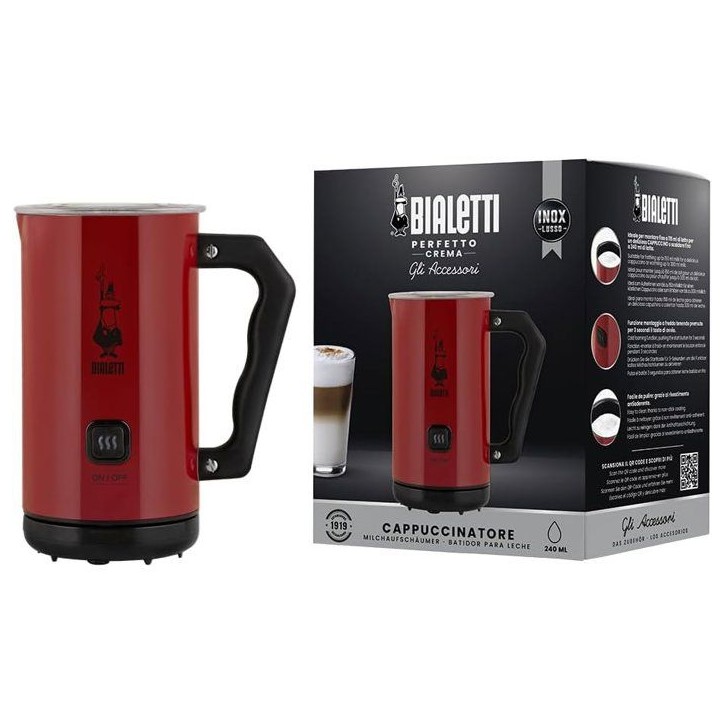 Mousseur a lait électrique - BIALETTI - MKF02 - 300 ml - Rouge Mousseur a lait électrique - BIALETTI - MKF02 - 300 ml - Rouge