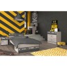 PARISOT Chambre enfant complete - Industriel - Décor gris loft et omb