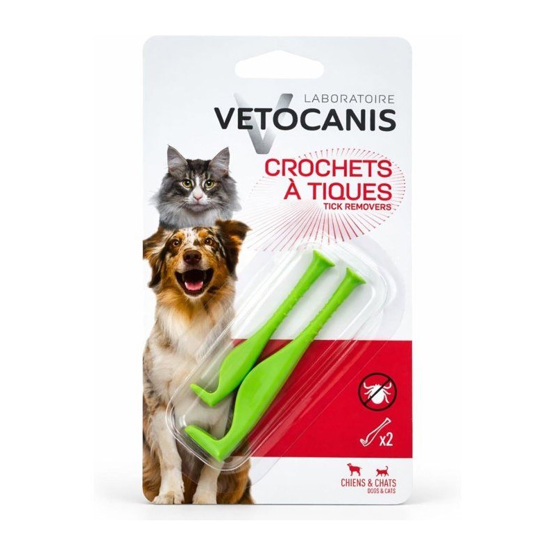 Crochet a tiques - VETOCANIS - Chien et Chat - Sans produits chimiques