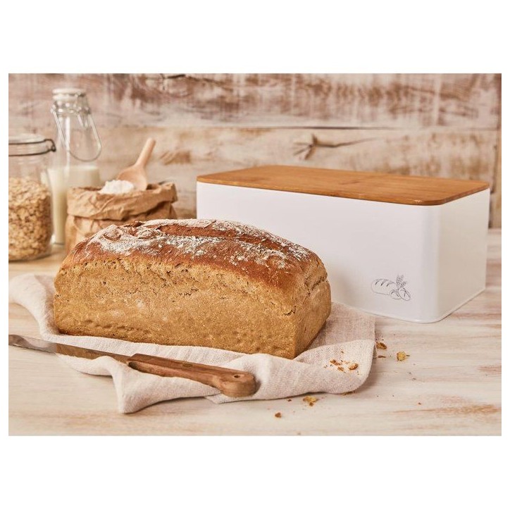 Boîte a pain - BIRKMANN - Avec couvercle - 33 x 18 x 13 cm - Bambou Boîte a pain - BIRKMANN - Avec couvercle - 33 x 18 x 13 cm - Bambou