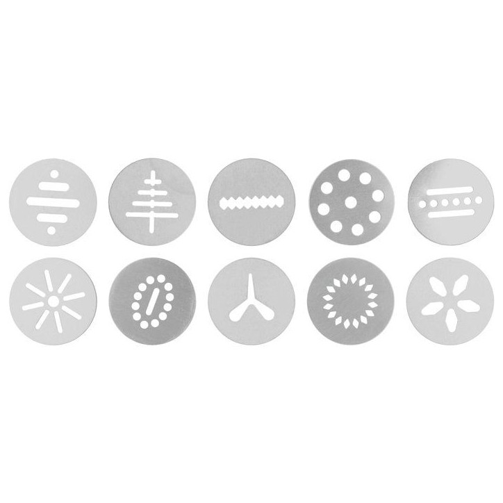 Presse a biscuits - BIRKMANN - EASY BAKING - Plastique - Inclus 10 disques a motif - 8 x 28 x 6 cm Presse a biscuits - BIRKMANN - EASY BAKING - Plastique - Inclus 10 disques a motif - 8 x 28 x 6 cm