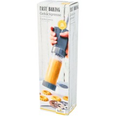 Presse a biscuits - BIRKMANN - EASY BAKING - Plastique - Inclus 10 dis