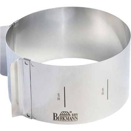 Cercle de pâtisserie - BIRKMANN - EASY BAKING - Acier - Indication de