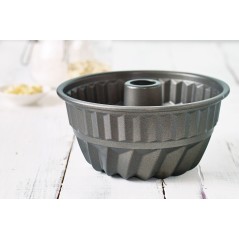 Moule pâtisserie Turban - BIRKMANN - EASY BAKING - Acier carbone - Anti adhésif - 16 x 16 x 8,5 cm