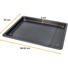 Plaque de cuisson ajustable - BIRKMANN - EASY BAKING - Acier carbone -