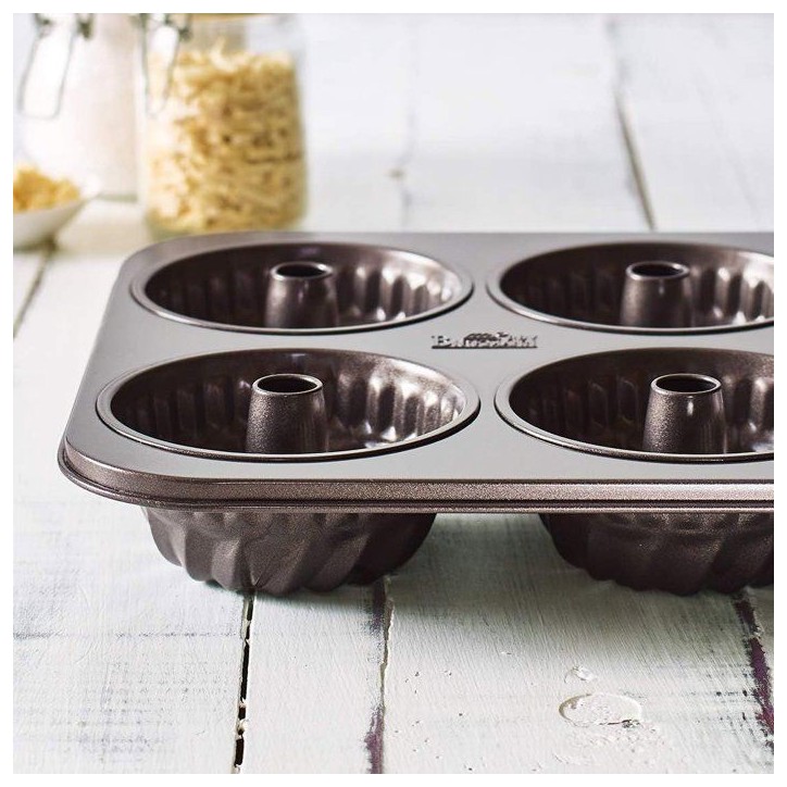 Plaque de cuisson cake - BIRKMANN - EASY BAKING - Acier carbone - Anti adhésif - Ø10 cm, 35 x 27 x 5 cm Plaque de cuisson cake - BIRKMANN - EASY BAKING - Acier carbone - Anti adhésif - Ø10 cm, 35 x 27 x 5 cm