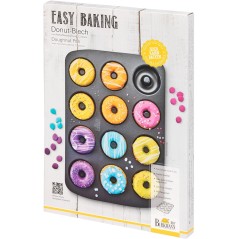 Plaque a cuisson pour donuts - BIRKMANN - EASY BAKING - Acier carbone