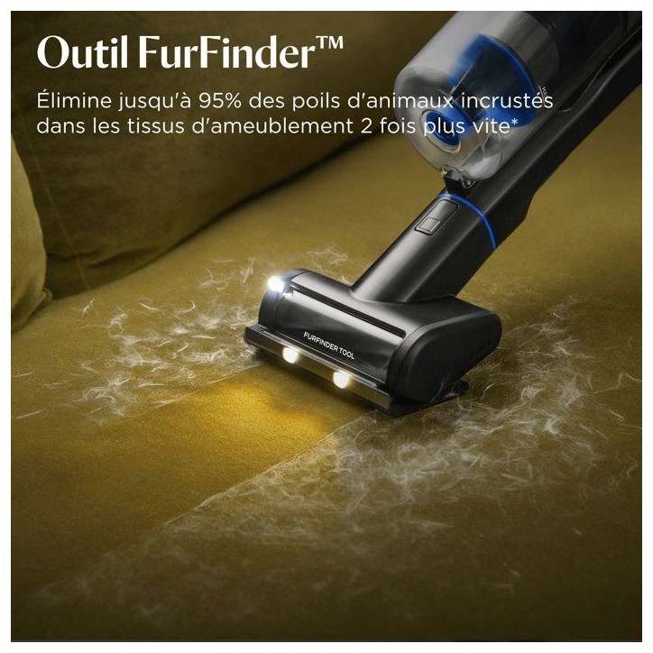 BISSELL PowerClean FurGuard Select - Aspirateur Balai sans fil - Puissance 280 W - Autonomie 50 min - Spécial animaux BISSELL PowerClean FurGuard Select - Aspirateur Balai sans fil - Puissance 280 W - Autonomie 50 min - Spécial animaux
