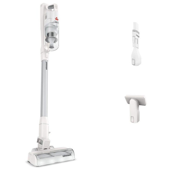 BISSELL Powerclean - Aspirateur Balai sans fil - 200 W - 40 min - 0,4 L - Blanc / Argenté