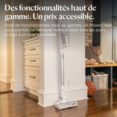 BISSELL Powerclean - Aspirateur Balai sans fil - 200 W - 40 min - 0,4 L - Blanc / Argenté
