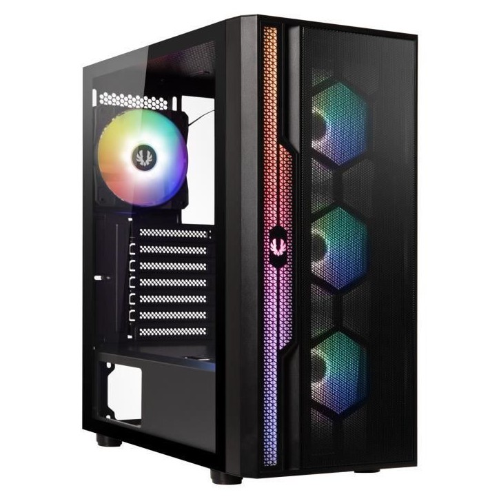 Boitier PC - BITFENIX - Apollo ARGB - Sans alimentation - Moyen tour - Format ATX - Noir Boitier PC - BITFENIX - Apollo ARGB - Sans alimentation - Moyen tour - Format ATX - Noir