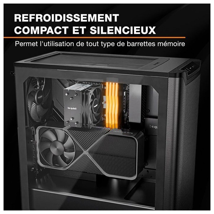 be quiet! PURE ROCK PRO 3 Slim - Ventirad CPU - Ventilateurs 100mm be quiet! PURE ROCK PRO 3 Slim - Ventirad CPU - Ventilateurs 100mm