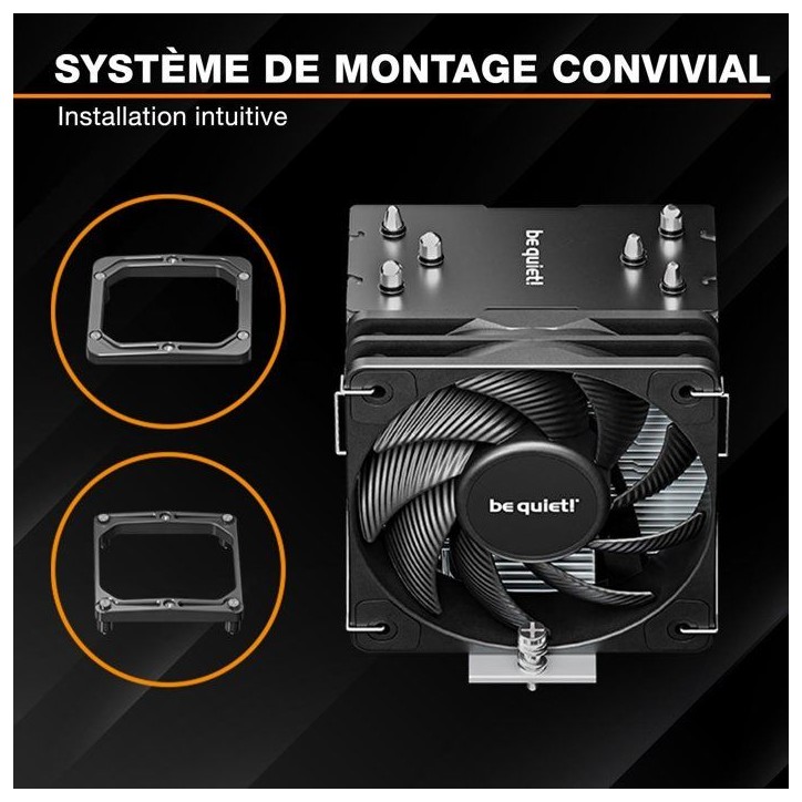 be quiet! PURE ROCK PRO 3 Slim - Ventirad CPU - Ventilateurs 100mm be quiet! PURE ROCK PRO 3 Slim - Ventirad CPU - Ventilateurs 100mm