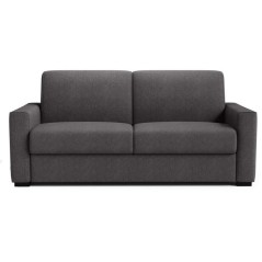 Canapé convertible express JOHN - 3 places - Tissu anthracite - 190 x